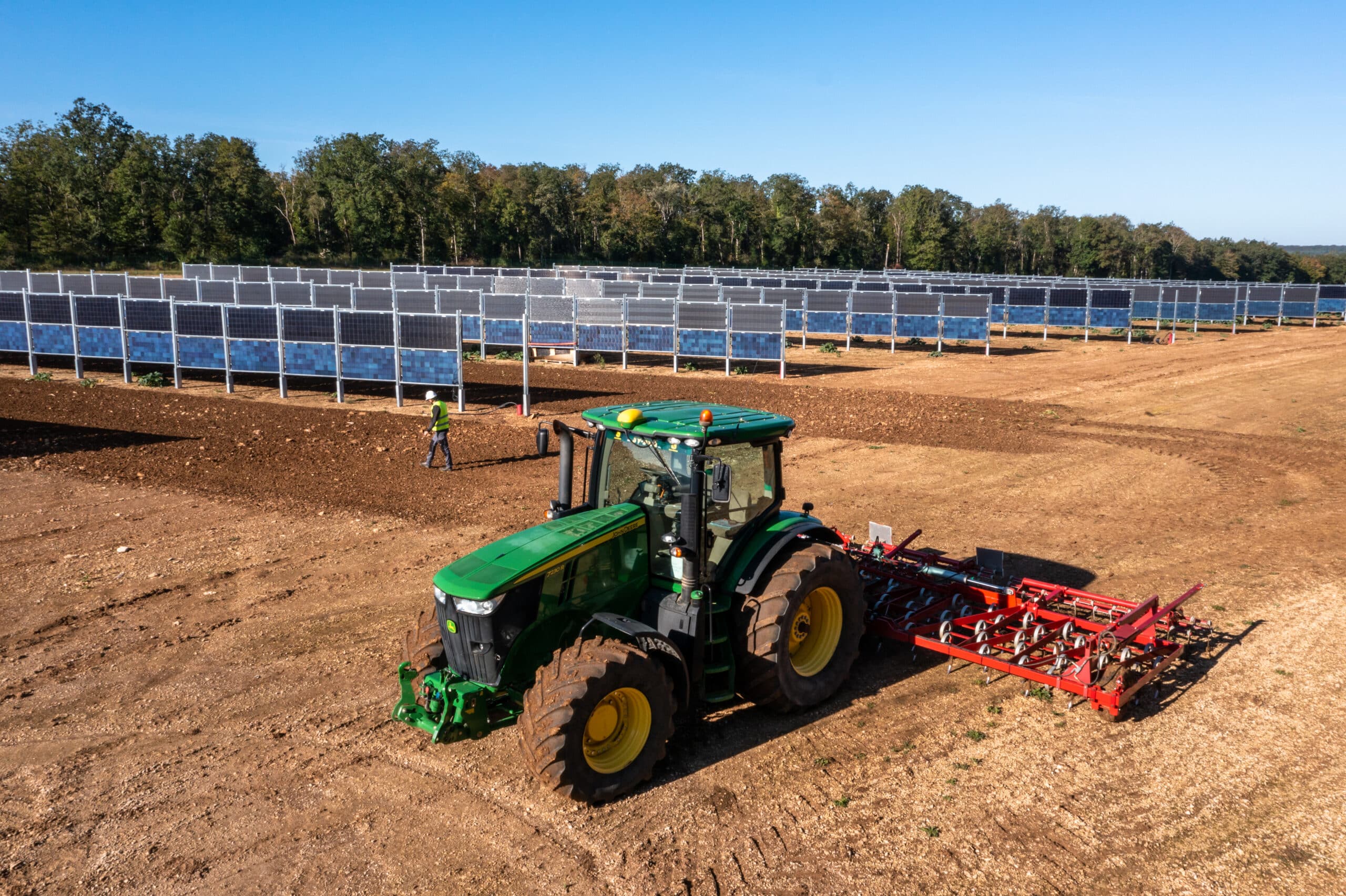 Site agrivoltaïque du Channay en grandes cultures